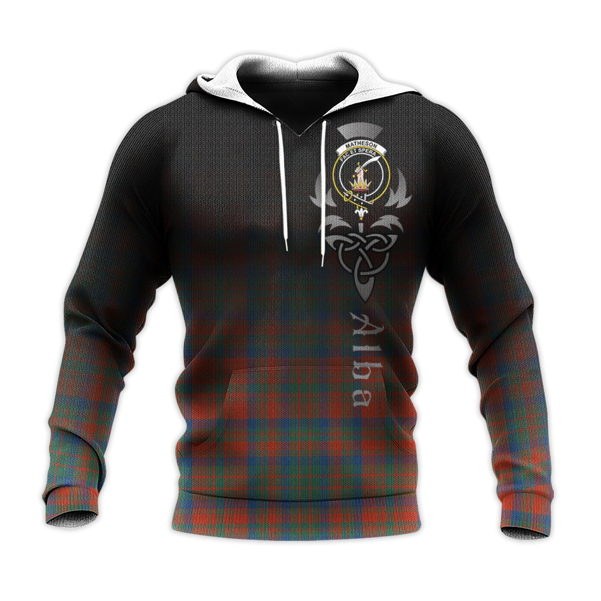 Matheson Ancient Tartan Hoodie - Alba Celtic Style