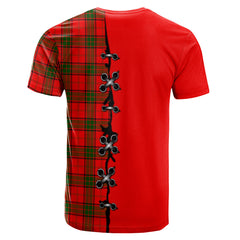 Maxwell Modern Tartan T-shirt - Lion Rampant And Celtic Thistle Style