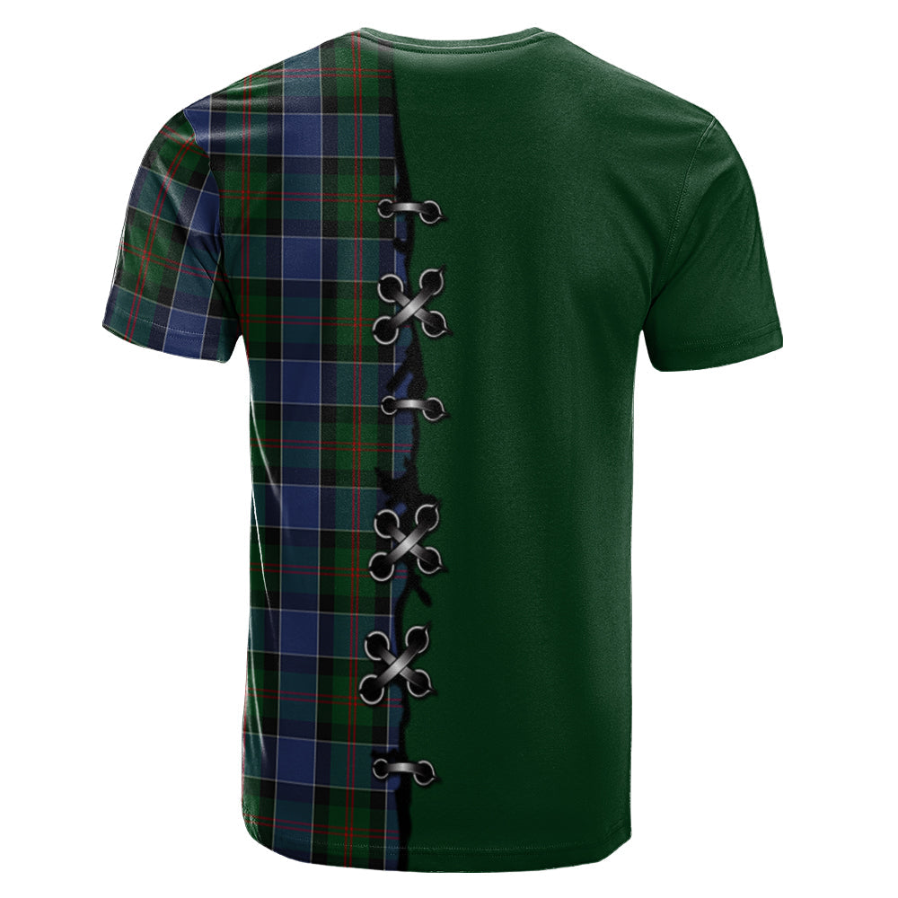 McFadzen 01 Tartan T-shirt - Lion Rampant And Celtic Thistle Style