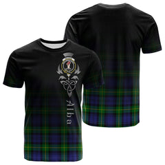 Meldrum Tartan Crest T-shirt - Alba Celtic Style