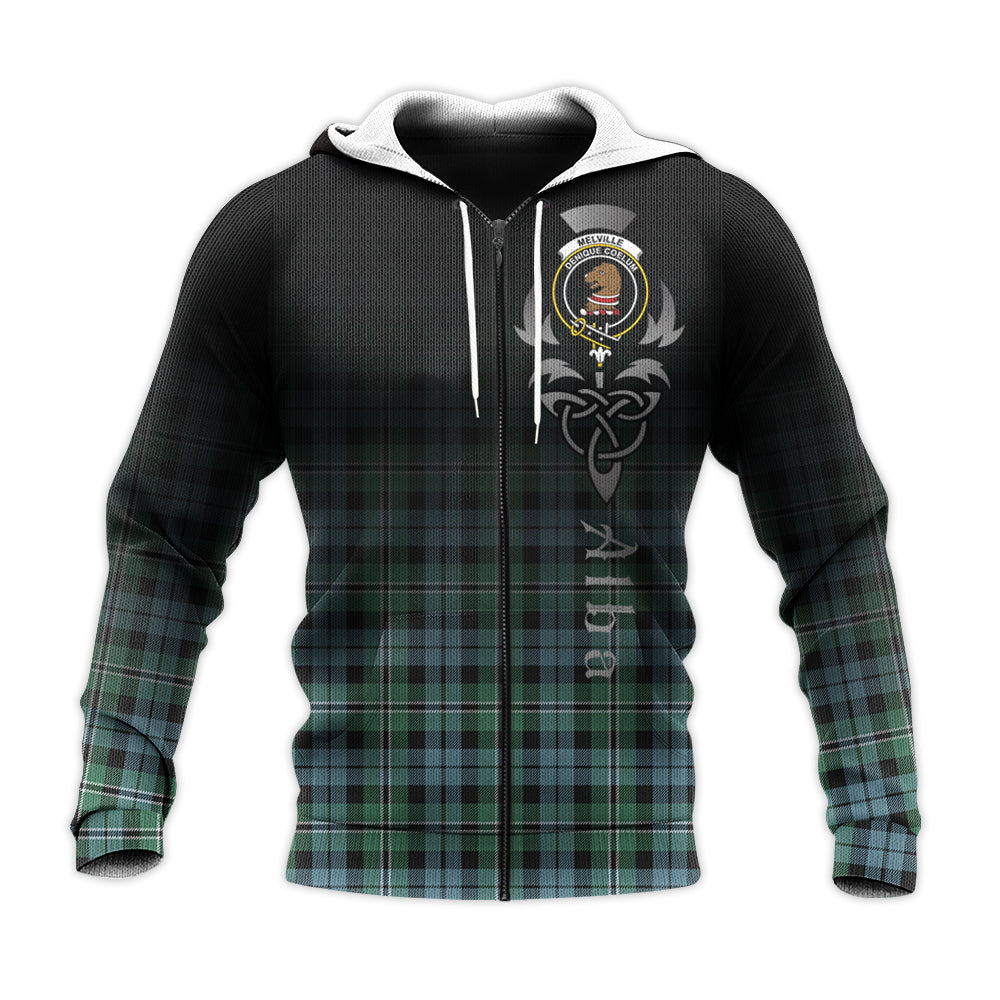 Melville Ancient Tartan Hoodie - Alba Celtic Style