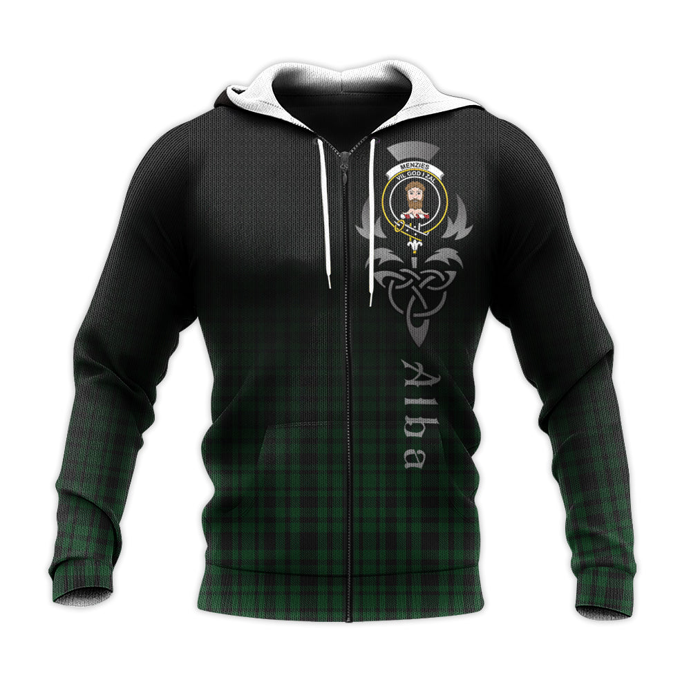 Menzies Green Tartan Hoodie - Alba Celtic Style