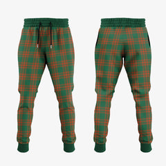 Menzies Green Ancient Tartan Crest Jogger Sweatpants