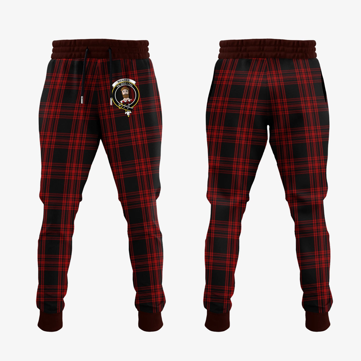 Menzies Hunting Tartan Crest Jogger Sweatpants