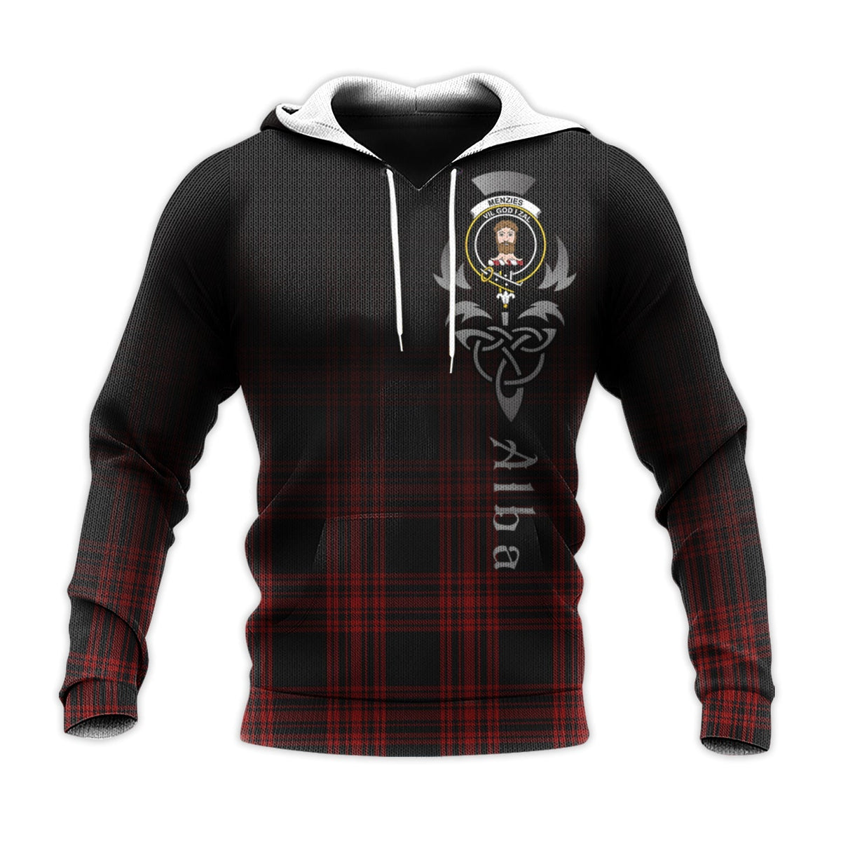 Menzies Hunting Tartan Hoodie - Alba Celtic Style