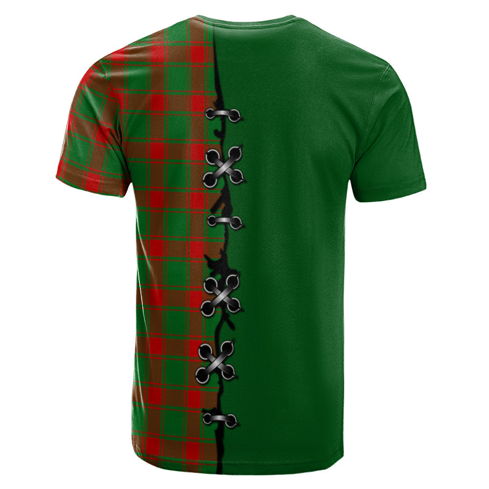 Middleton Modern Tartan T-shirt - Lion Rampant And Celtic Thistle Style