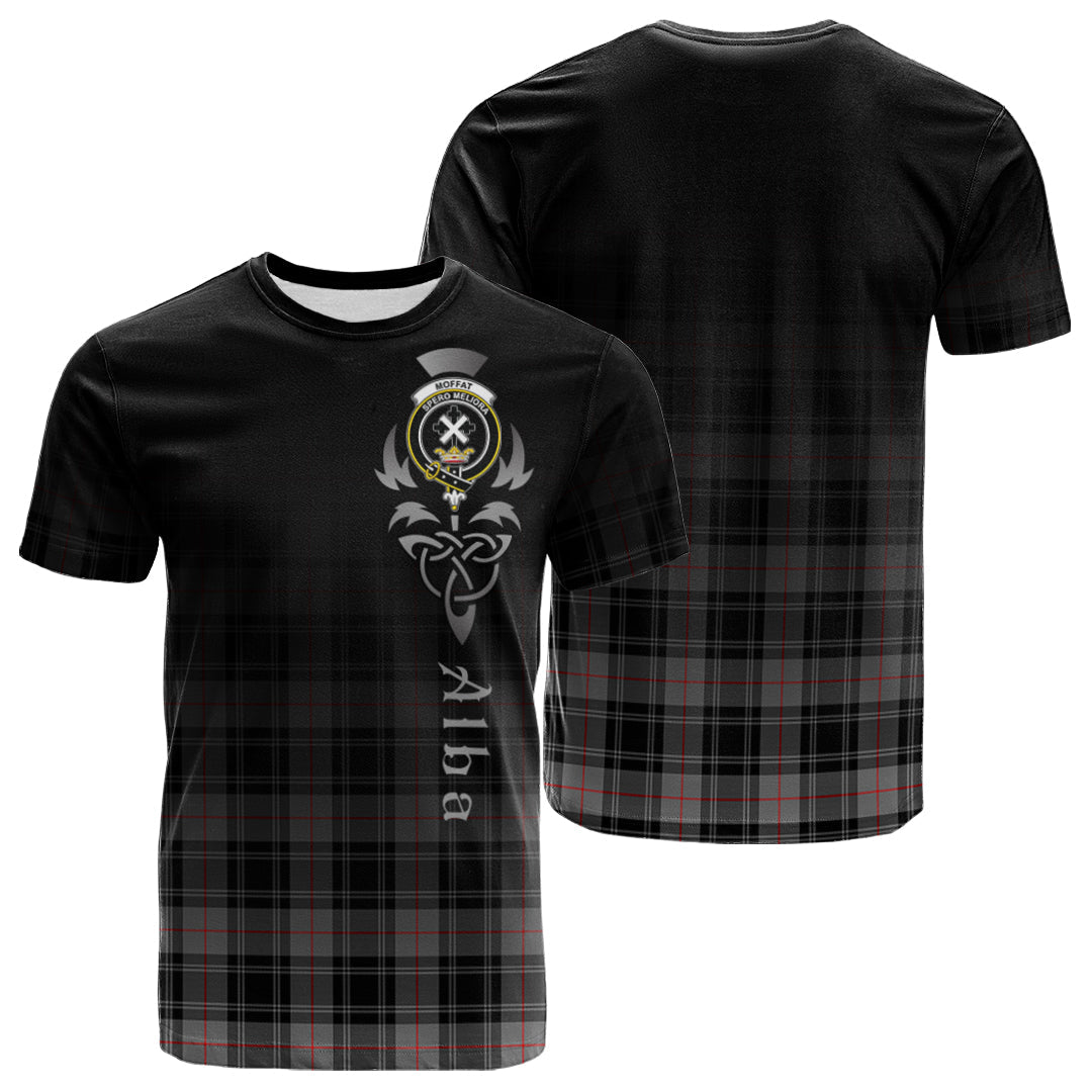 Moffat Modern Tartan Crest T-shirt - Alba Celtic Style