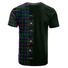 Morrison Modern Tartan T-shirt - Lion Rampant And Celtic Thistle Style