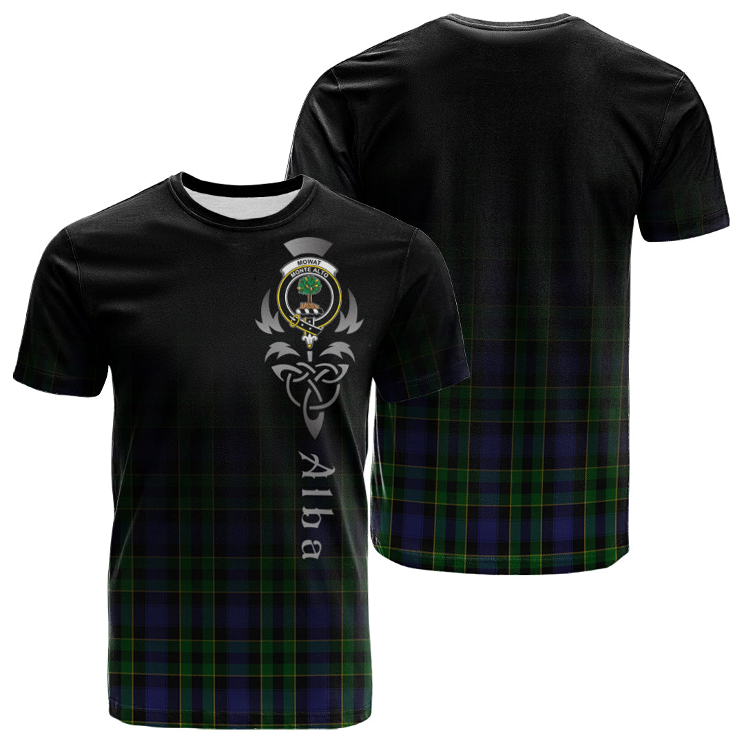 Mowat Tartan Crest T-shirt - Alba Celtic Style