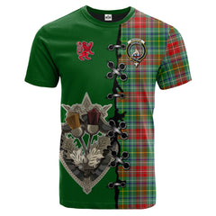 Muirhead Tartan T-shirt - Lion Rampant And Celtic Thistle Style