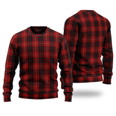 Munro Black And Red Tartan Sweater