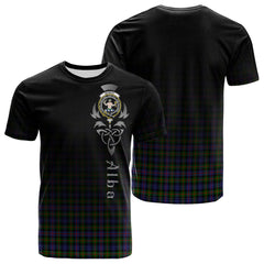 Murray Of Atholl Modern Tartan Crest T-shirt - Alba Celtic Style