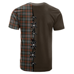 Murray of Atholl Weathered Tartan T-shirt - Lion Rampant And Celtic Thistle Style