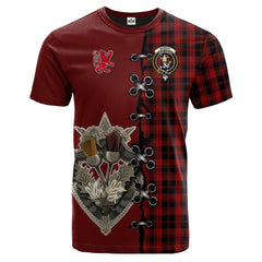 Murray of Ochtertyre Tartan T-shirt - Lion Rampant And Celtic Thistle Style