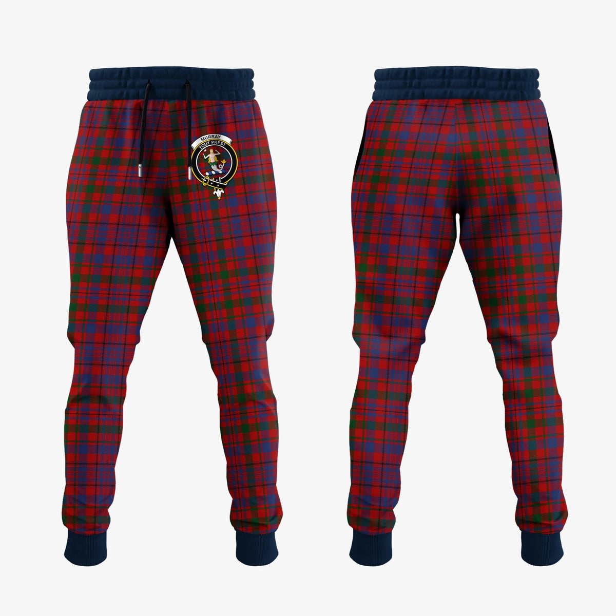 Murray Of Tullibardine Tartan Crest Jogger Sweatpants