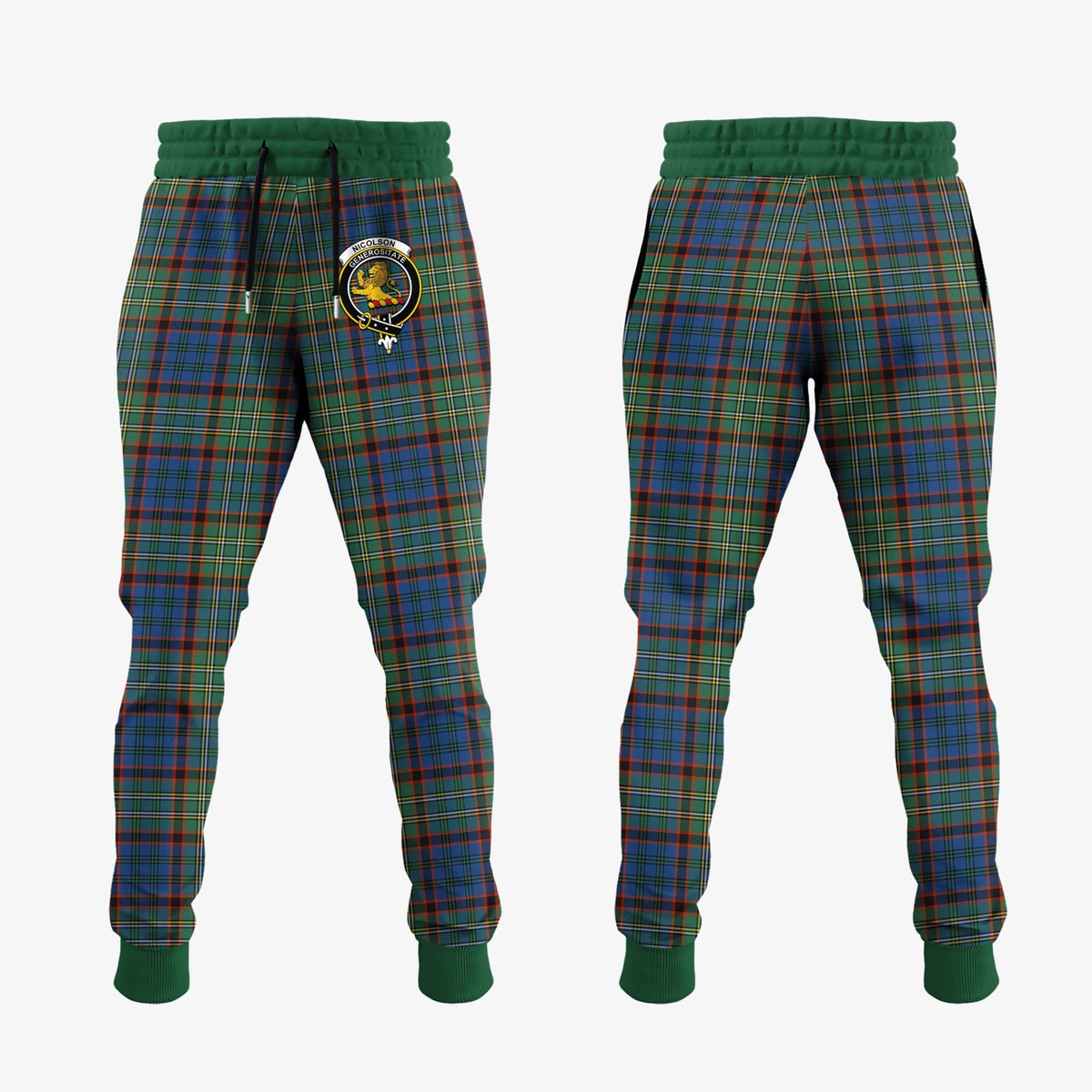 Nicolson Hunting Ancient Tartan Crest Jogger Sweatpants