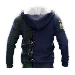 NovaScotia District Tartan Hoodie - Lion Rampant And Celtic Thistle Style