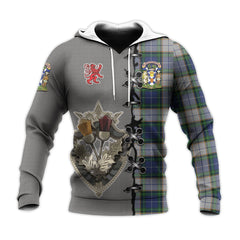 NovaScotia District Dress Tartan Hoodie - Lion Rampant And Celtic Thistle Style
