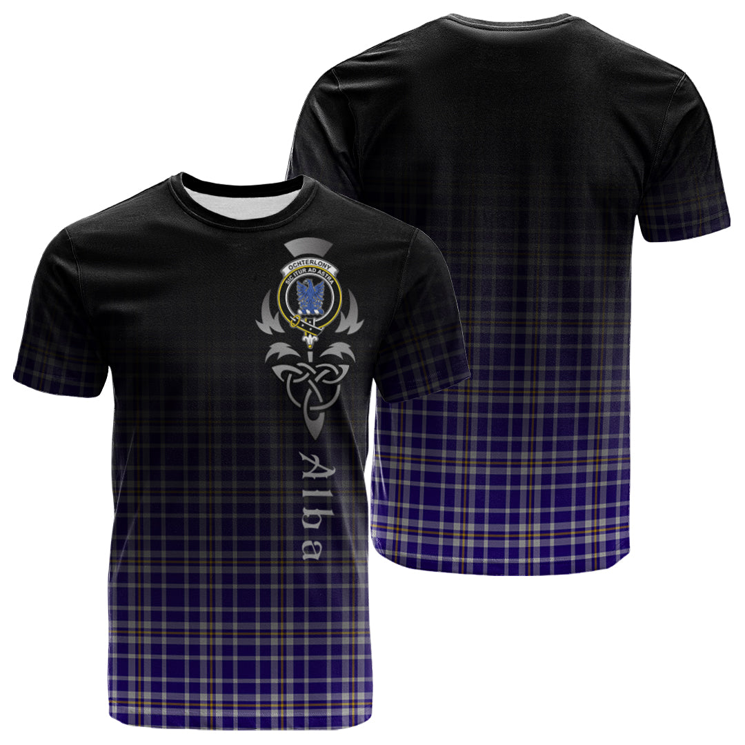 Ochterlony Tartan Crest T-shirt - Alba Celtic Style