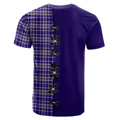 Ochterlony Tartan T-shirt - Lion Rampant And Celtic Thistle Style