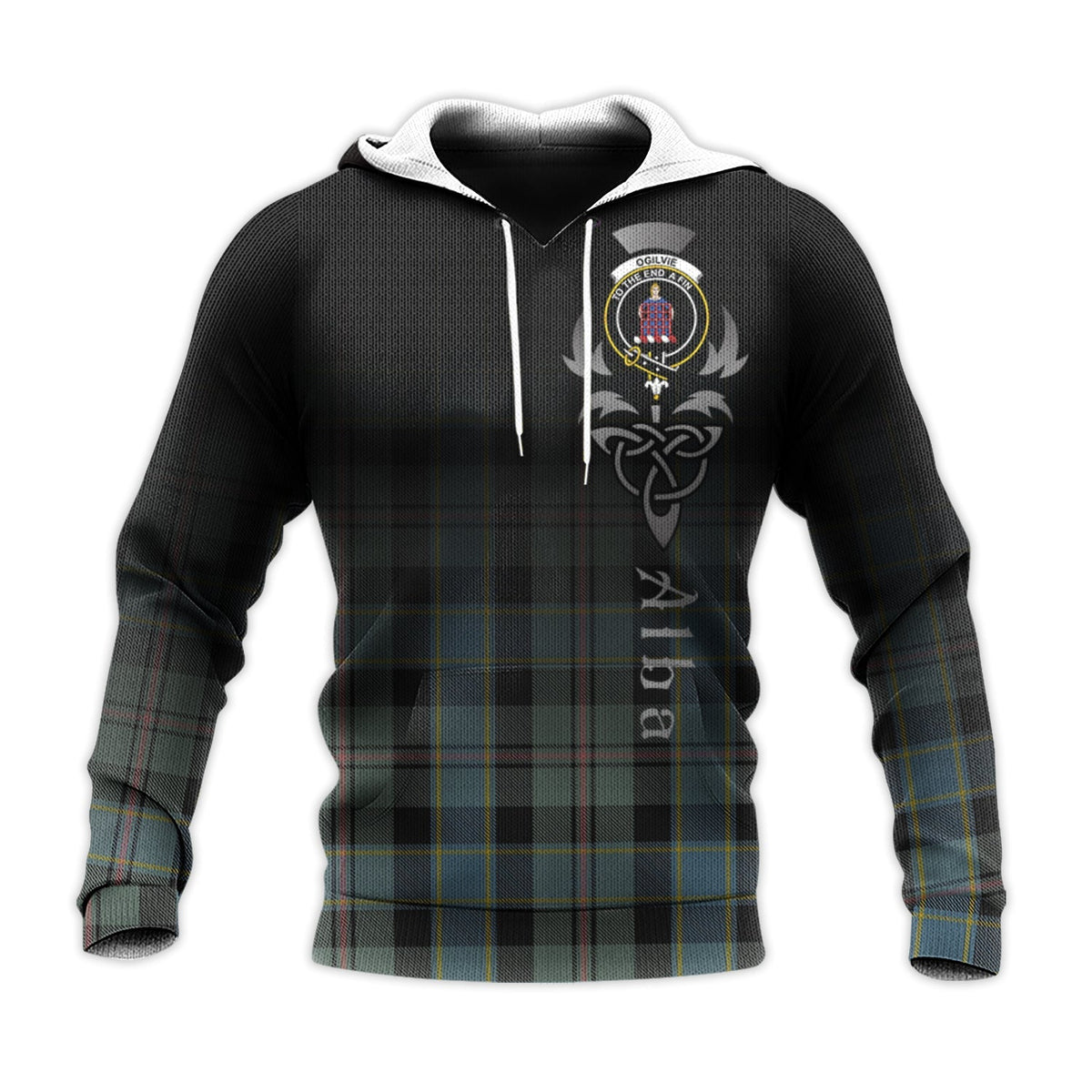 Ogilvie (Ogilvy) Hunting Tartan Hoodie - Alba Celtic Style