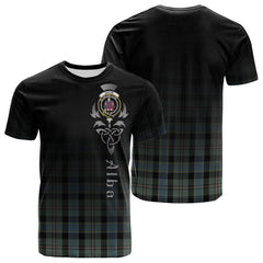 Ogilvie (Ogilvy) Hunting Tartan Crest T-shirt - Alba Celtic Style