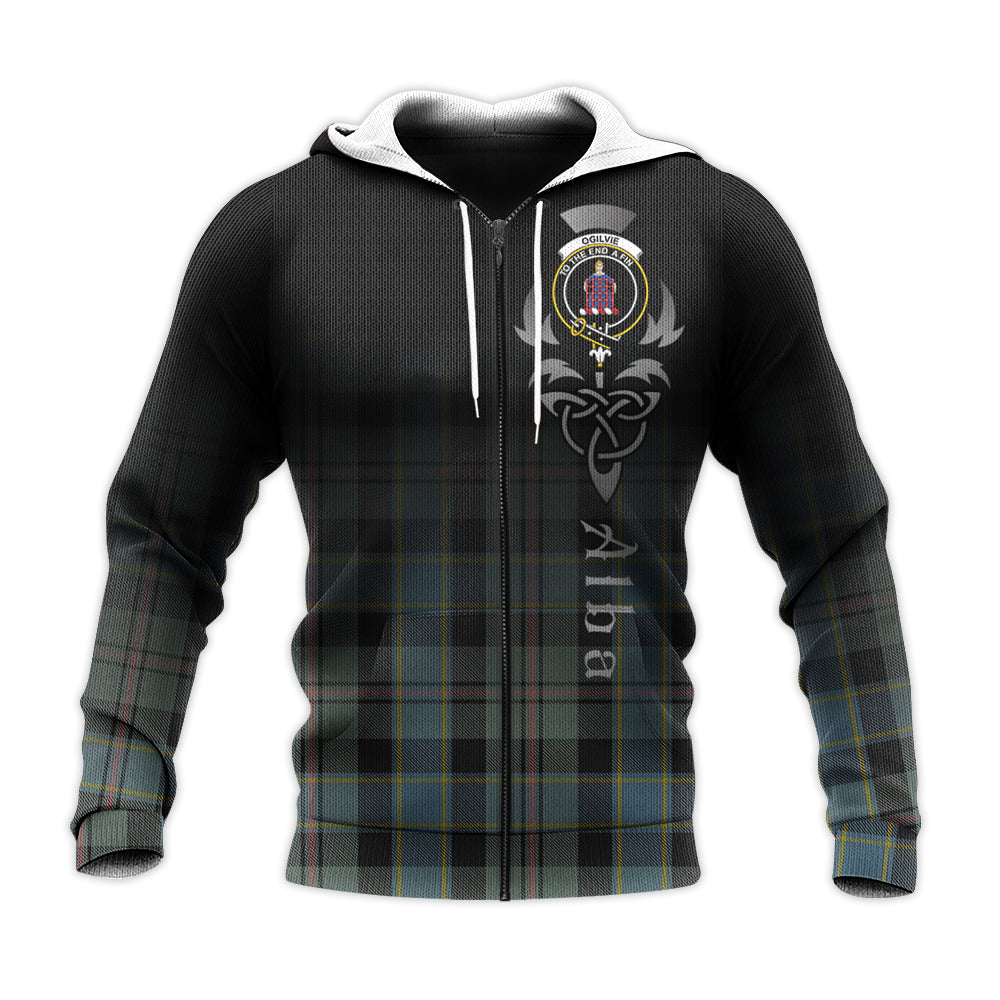 Ogilvie (Ogilvy) Hunting Tartan Hoodie - Alba Celtic Style