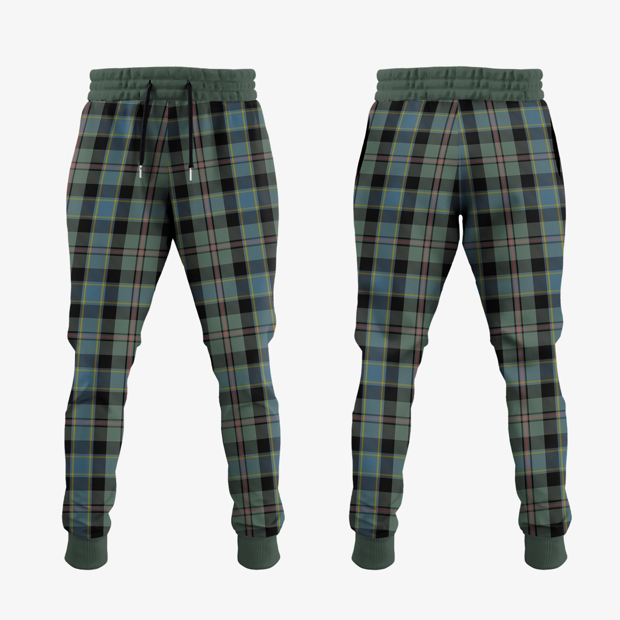 Ogilvie (Ogilvy) Hunting Tartan Crest Jogger Sweatpants