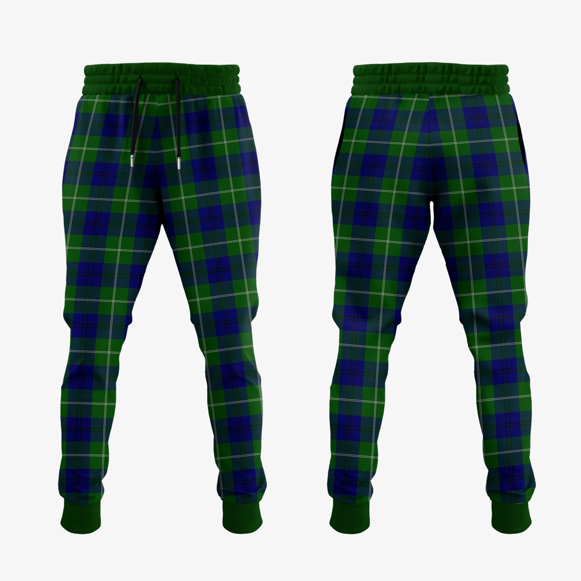 Oliphant Modern Tartan Crest Jogger Sweatpants