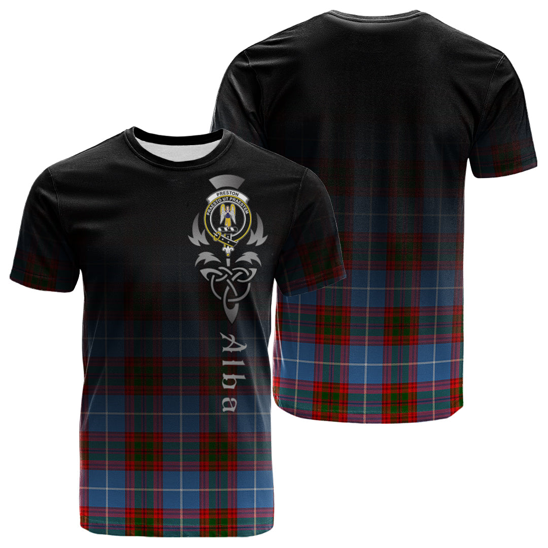 Preston Tartan Crest T-shirt - Alba Celtic Style