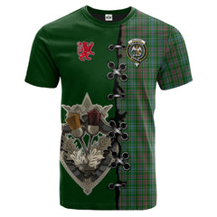 Ralston USA Tartan T-shirt - Lion Rampant And Celtic Thistle Style