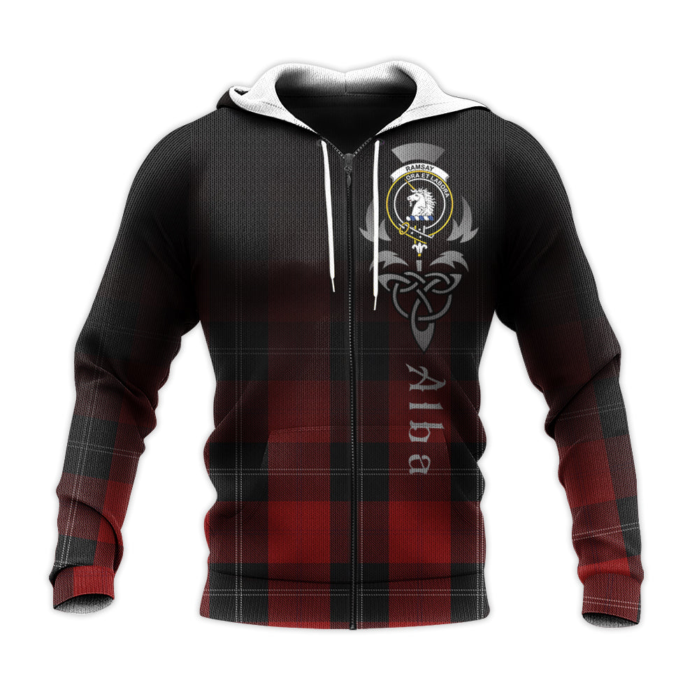 Ramsay Red Tartan Hoodie - Alba Celtic Style