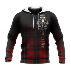 Ramsay Red Tartan Hoodie - Alba Celtic Style