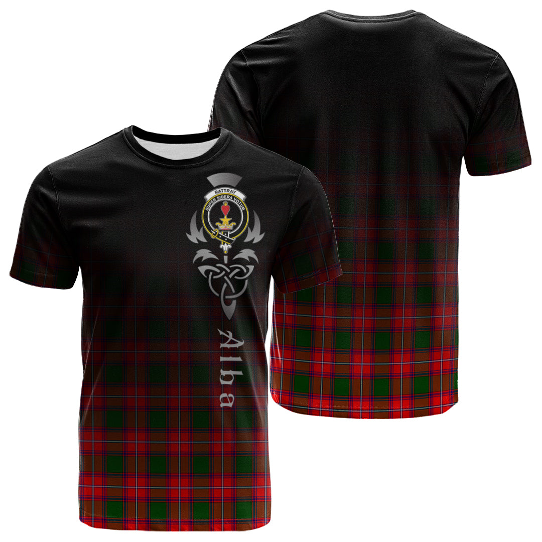 Rattray Modern Tartan Crest T-shirt - Alba Celtic Style