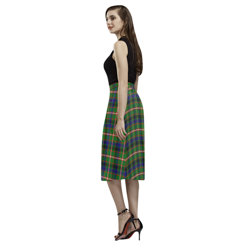 Reid Green Tartan Aoede Crepe Skirt