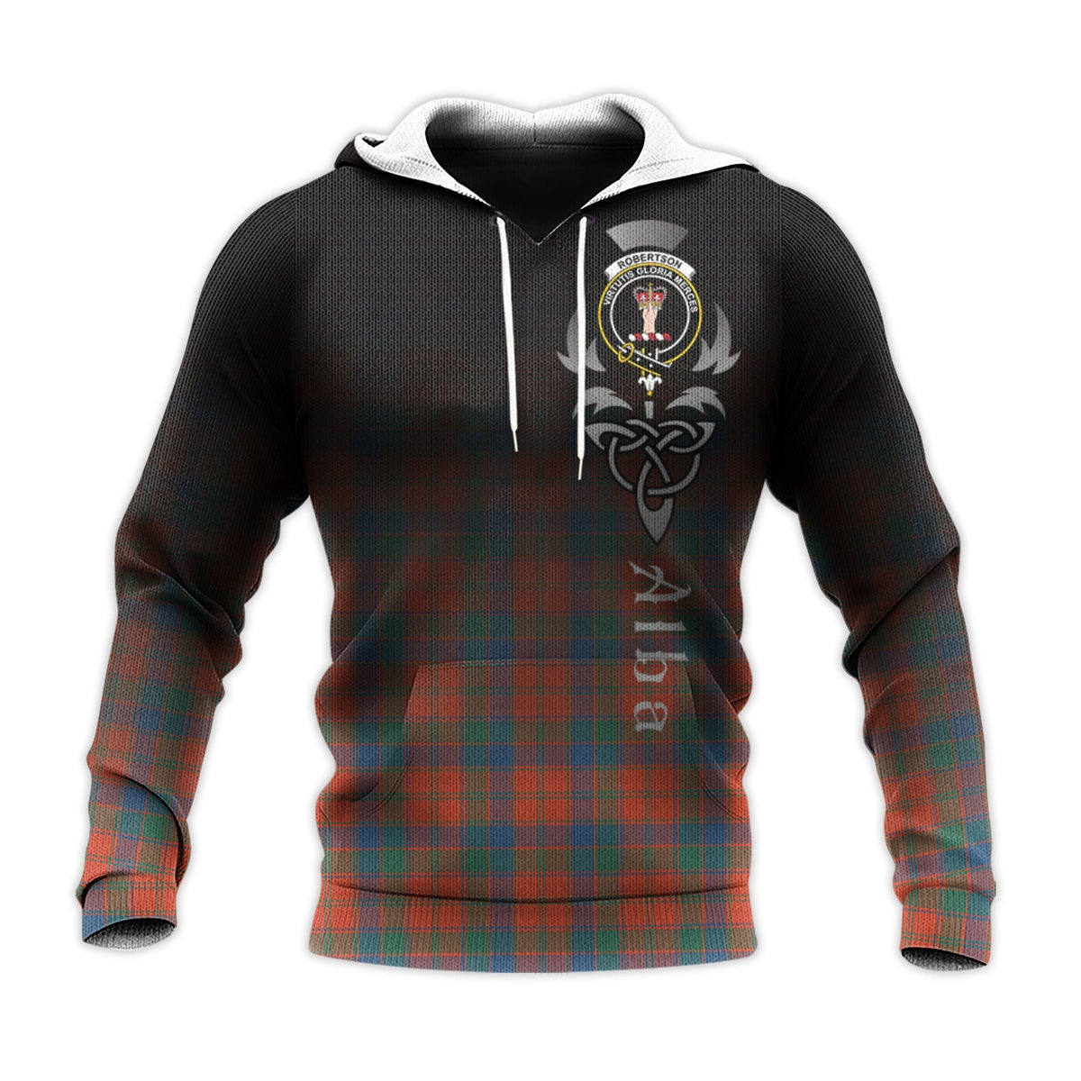 Robertson Ancient Tartan Hoodie - Alba Celtic Style