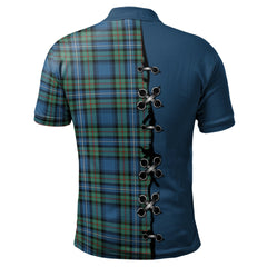 Robertson Hunting Ancient Tartan Polo Shirt - Lion Rampant And Celtic Thistle Style
