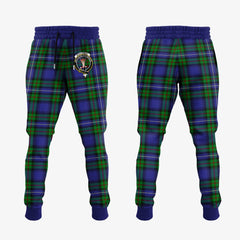 Robertson Hunting Modern Tartan Crest Jogger Sweatpants