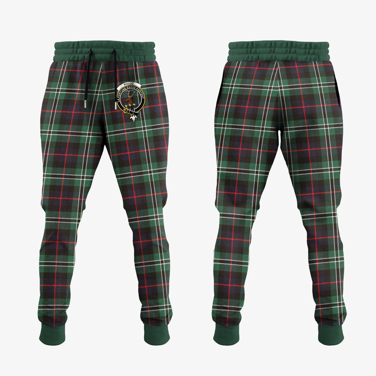 Rollo Hunting Tartan Crest Jogger Sweatpants