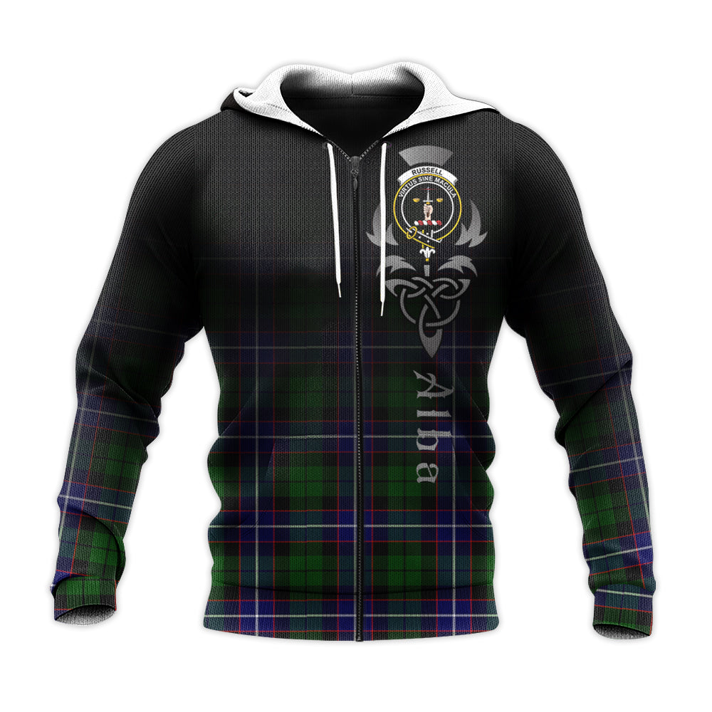Russell Modern Tartan Hoodie - Alba Celtic Style