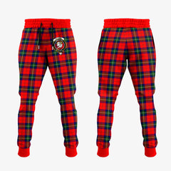 Ruthven Modern Tartan Crest Jogger Sweatpants