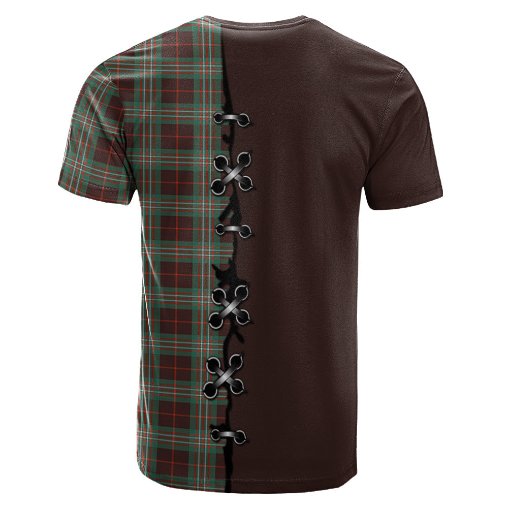 Scott Brown Ancient Tartan T-shirt - Lion Rampant And Celtic Thistle Style