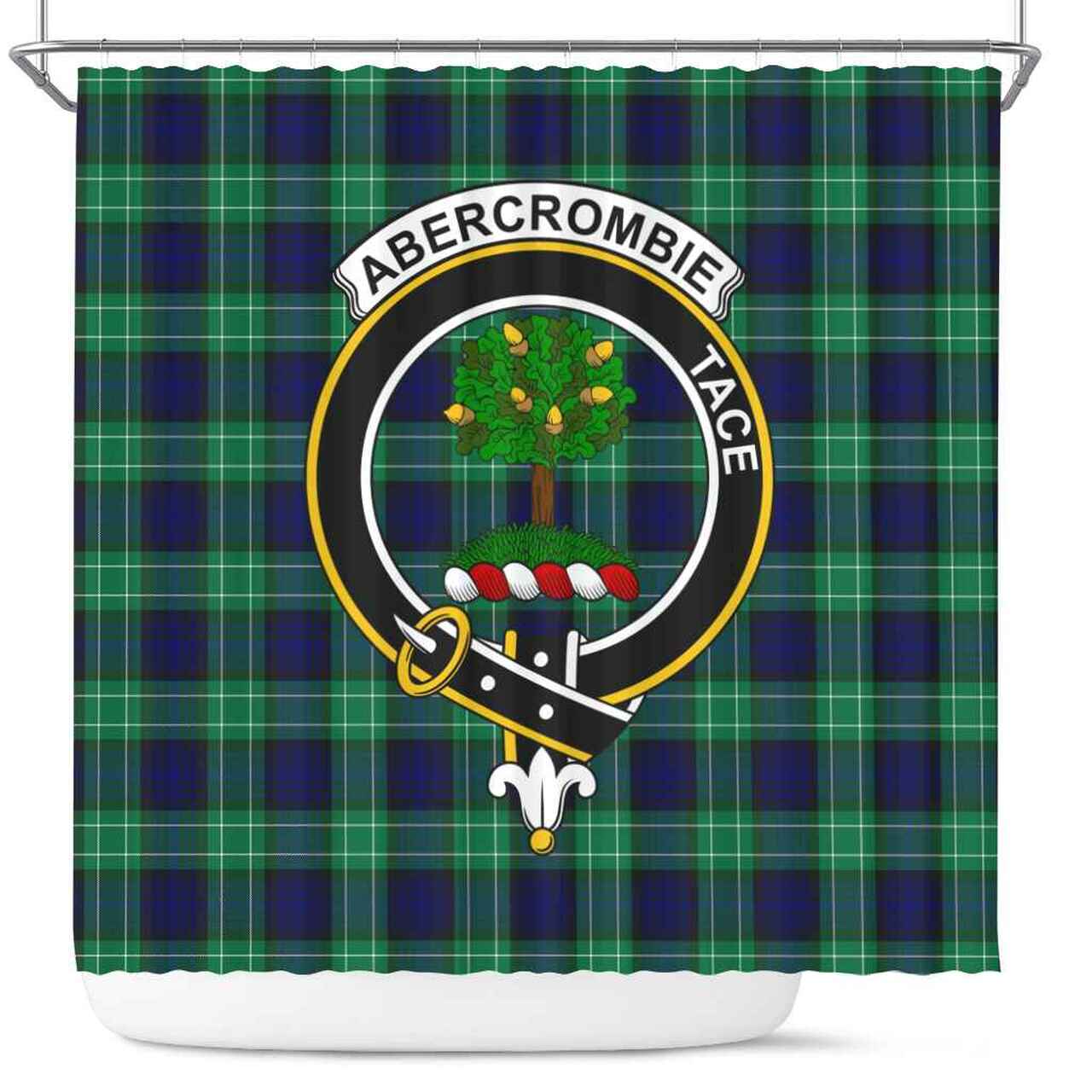 Abercrombie Tartan Crest Shower Curtain