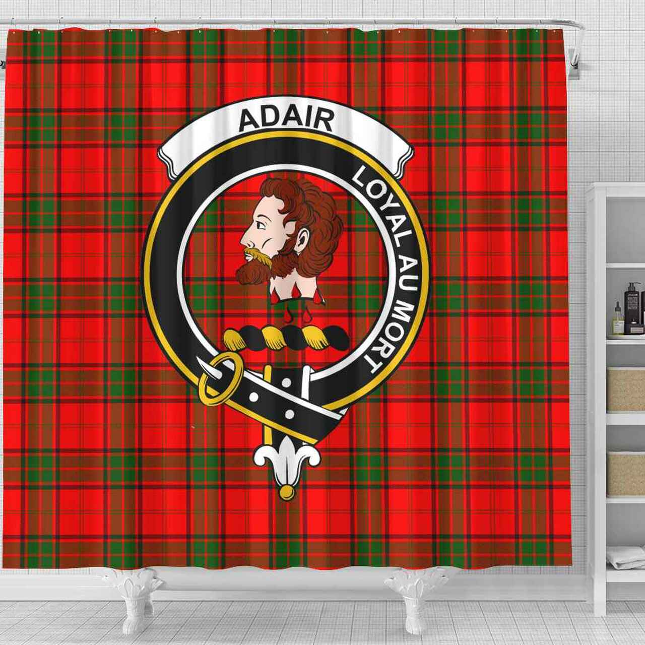 Adair Tartan Crest Shower Curtain