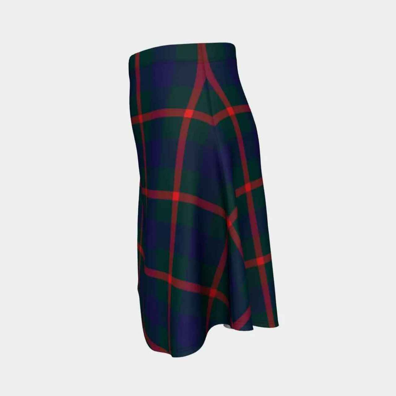 Agnew Modern Tartan Flared Skirt