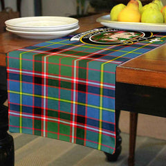 Aikenhead Tartan Crest Table Runner - Cotton table runner