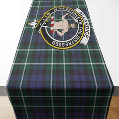 Allardice Tartan Crest Table Runner - Cotton table runner