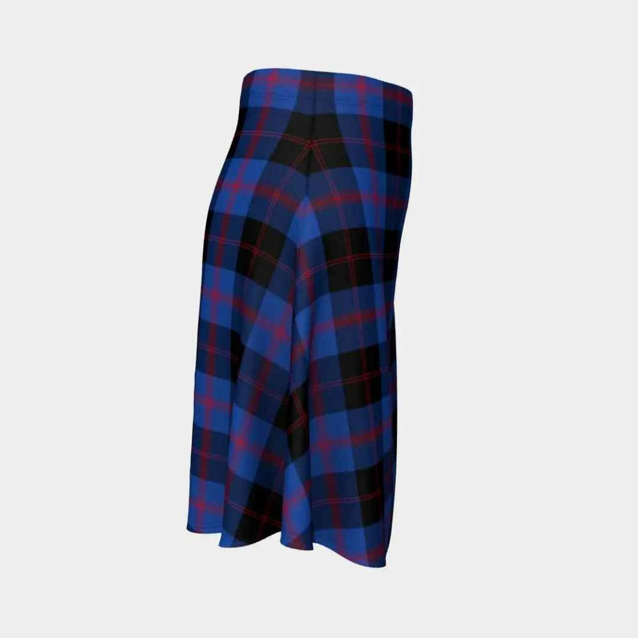 Angus Modern Tartan Flared Skirt