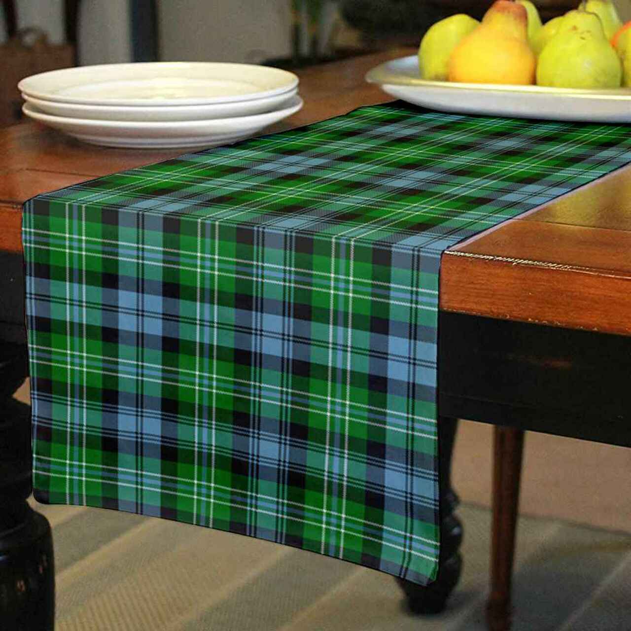 Arbuthnot Ancient Tartan Table Runner - Cotton table runner