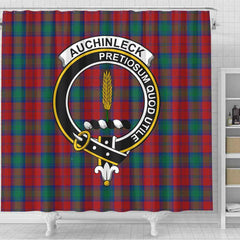 Auchinleck Tartan Crest Shower Curtain